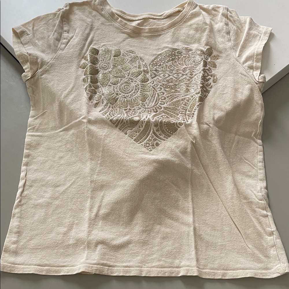 🔥 5/$25 - Yellow/Cream Heart Pattern Top